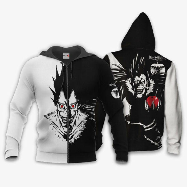 Death Note Hoodie Ryuk Anime 3k401 Fan Gift Stylist Unisex Cartoon 3d Hoodie Zip Hoodie 173