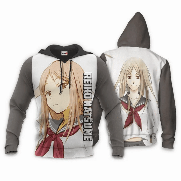 Reiko Natsume Natsume Yuujinchou Anime Manga For Men And Women 3d Hoodie Zip Hoodie