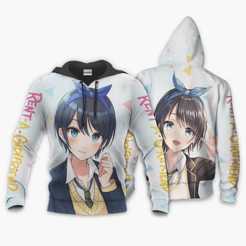 Ruka Sarashina Anime Manga Kanokari Rent A Girlfriend For Men And Women 3d Hoodie Zip Hoodie