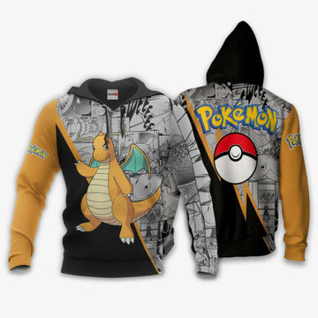 Dragonite Anime Pokemon Manga 1k740 Fan Gift Stylist Unisex Cartoon Graphic Outfits Aop 3d Hoodie, Zip Hoodie 675