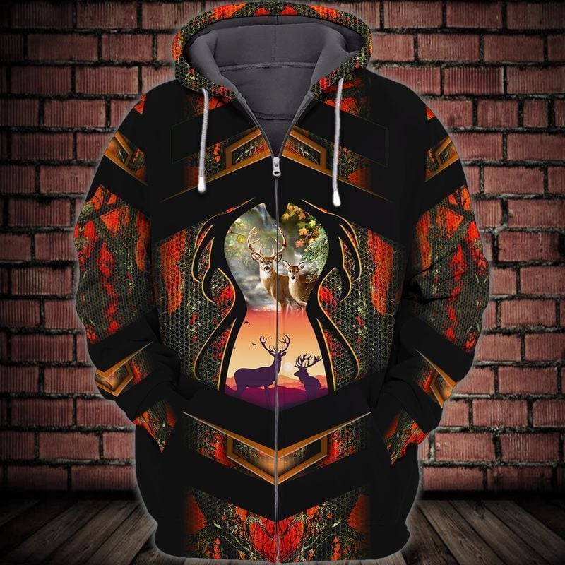 The Day I Stop Hunting For Men And Women 3d Hoodie Zip Hoodie
