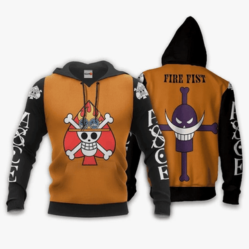 One Piece Portgas D Ace Fire Fist Anime Manga For Men And Women 3d Hoodie Zip Hoodie