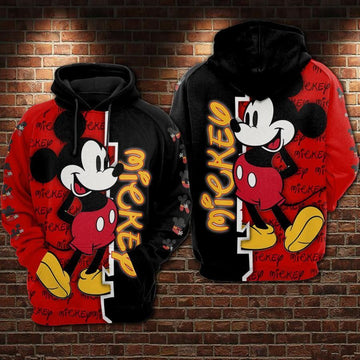 Mickey Mouse Movies Disney Over Print 3d Hoodie Zip Hoodie 652