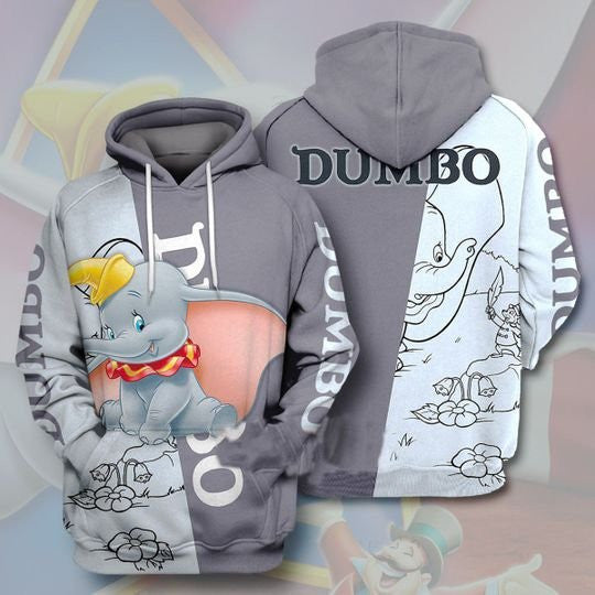 Great Dumbo Big Ears Elephant 3d Hoodie