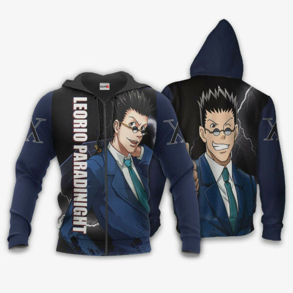 Leorio Paradinight Hunter X Hunter Anime 3k75 Fan Gift Stylist Unisex Cartoon 3d Hoodie Zip Hoodie 1511