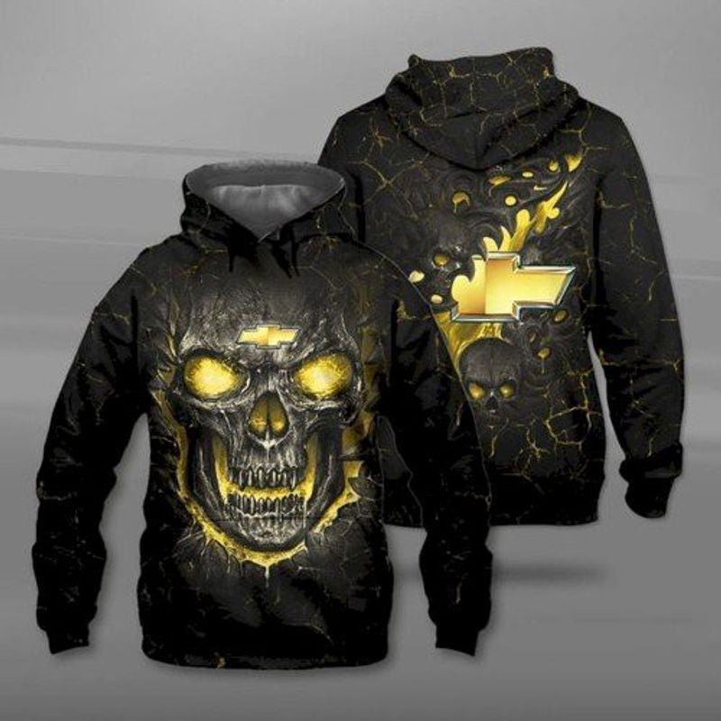 Chevrolet Lava Skullcap 3d Hoodie