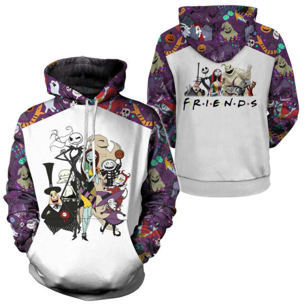 Jack Skellington Hoodie And Zip Hoodie 4, Gift For Fan 3d All Over Print Shirt Hoodie 583
