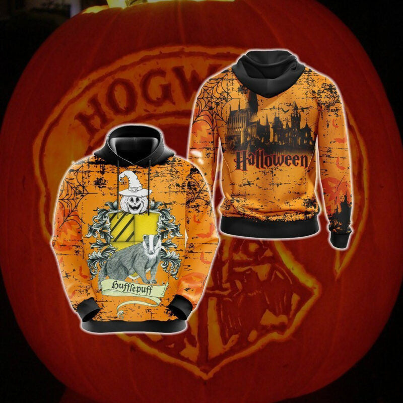 Harry Potter Loyal Like A Hufflepuff Halloween 3d Hoodie Zip Hoodie