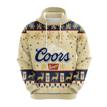 Coors Banquet Beer Christmas Cute Noel Mc Ugly 3d Hoodie