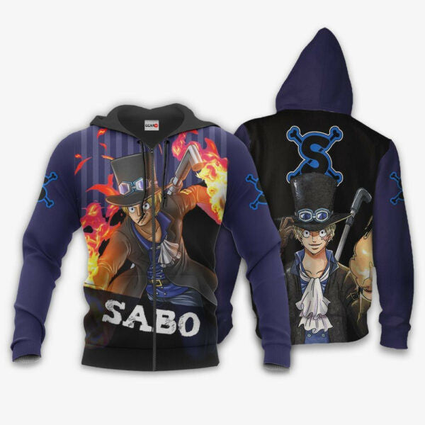 Sabo One Piece Anime 1k701 Fan Gift Stylist Unisex Cartoon Graphic Outfits Aop 3d Hoodie, Zip Hoodie 2362