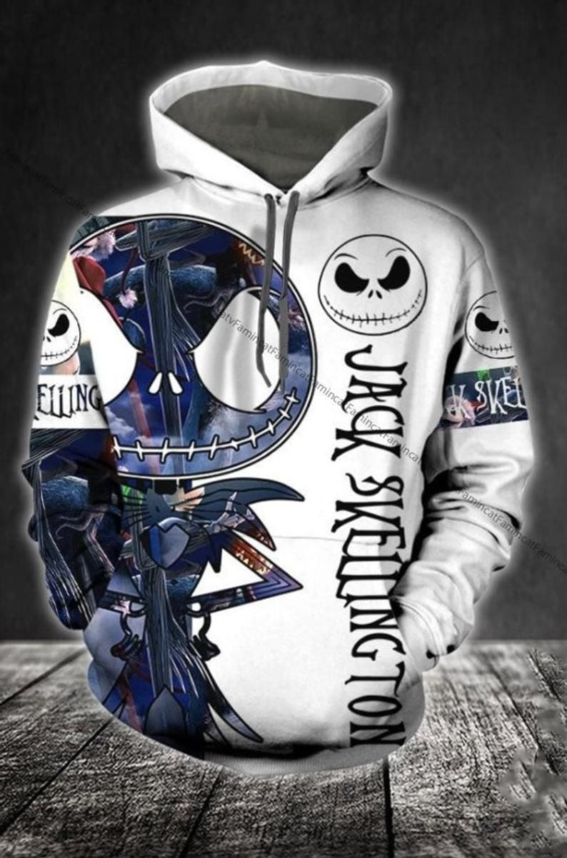 Jack Skellington 3d Hoodie Zip Hoodie 221