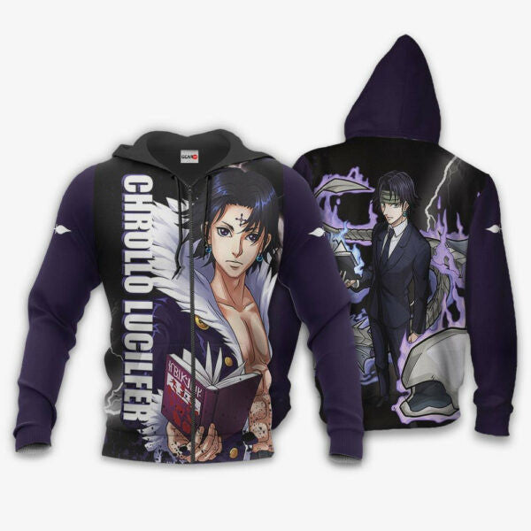 Chrollo Lucilfer Hunter X Hunter Anime 3k79 Fan Gift Stylist Unisex Cartoon 3d Hoodie Zip Hoodie 1659