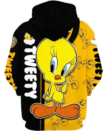 Lovely Tweety Looney Tunes Flims 40 Fan Gift Stylist Unisex Cartoon Graphic Outfits Aop Hoodie 35