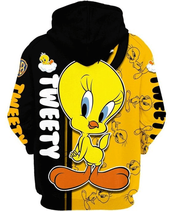 Lovely Tweety Looney Tunes Flims 40 Fan Gift Stylist Unisex Cartoon Graphic Outfits Aop Hoodie 35