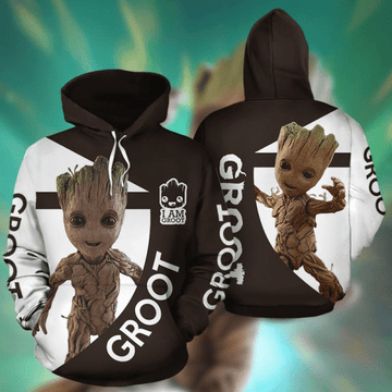 Groot,iam Groot Marvel Comics 2k549 Lover Gift ,groot All Over Print 3d Hoodie 1056