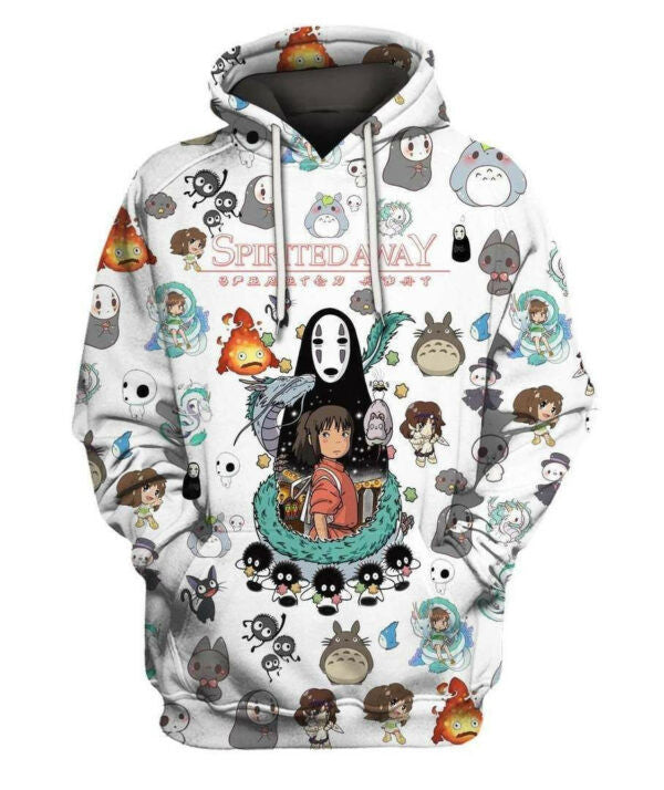 Spirited Away Shirt Fan Gift 79, Stylist Unisex 3d Hoodie Zip Hoodie 1892