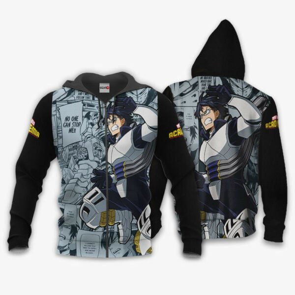 Tenya Iida Anime My Hero Academia Manga 1k965 Fan Gift Stylist Unisex Cartoon Graphic Outfits Aop 3d Hoodie Zip Hoodie 2789