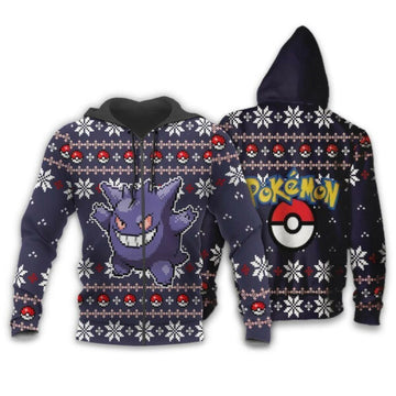 Eevee Anime Pokemon Manga Ugly Christmas Sweater 1k863 Fan Gift Stylist Unisex Cartoon Graphic Outfits Aop 3d Hoodie Zip Hoodie 1170