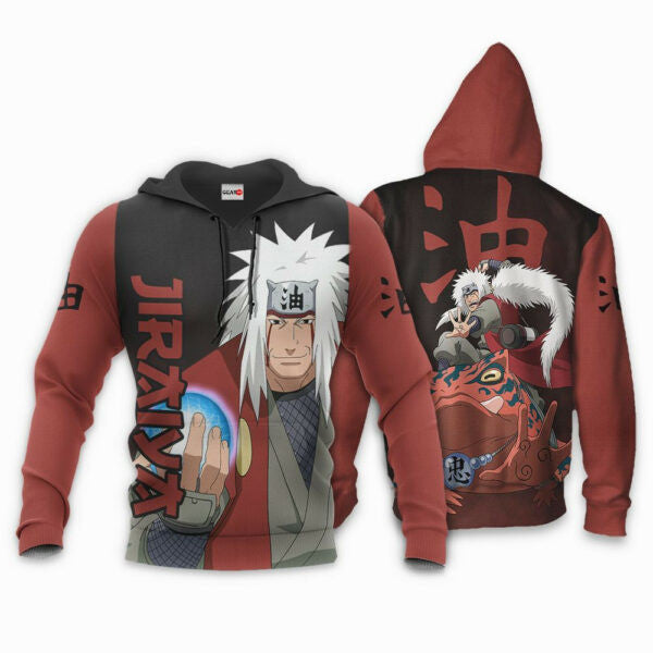 Jiraiya Naruto Anime 3k422 Fan Gift Stylist Unisex Cartoon 3d Hoodie Zip Hoodie 479