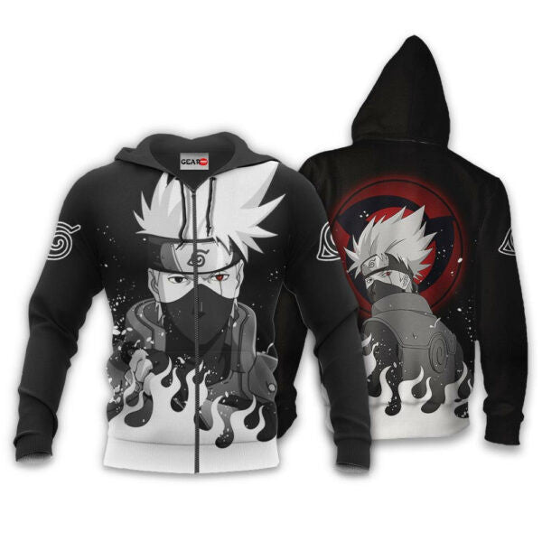Kakashi Hatake Naruto Anime 1k400 Fan Gift Stylist Unisex Cartoon Graphic Outfits Aop 3d Hoodie, Zip Hoodie 1008