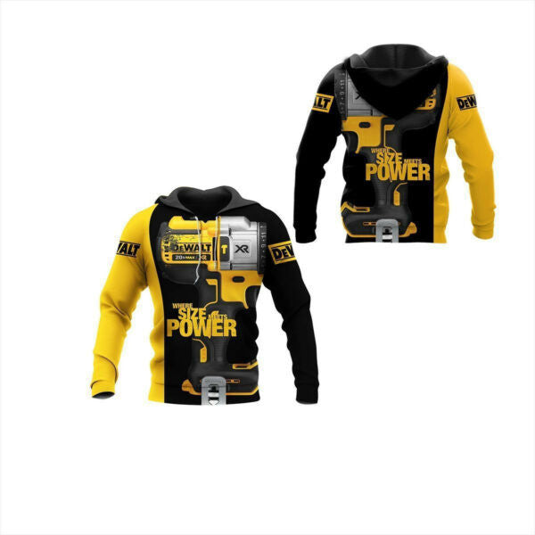 Dewalt Shirt Fan Gift 5, Stylist Unisex 3d Hoodie Zip Hoodie 854