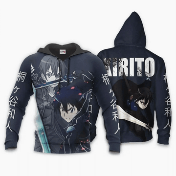 Kirito Anime Manga Sword Art Online For Men And Women 3d Hoodie Zip Hoodie