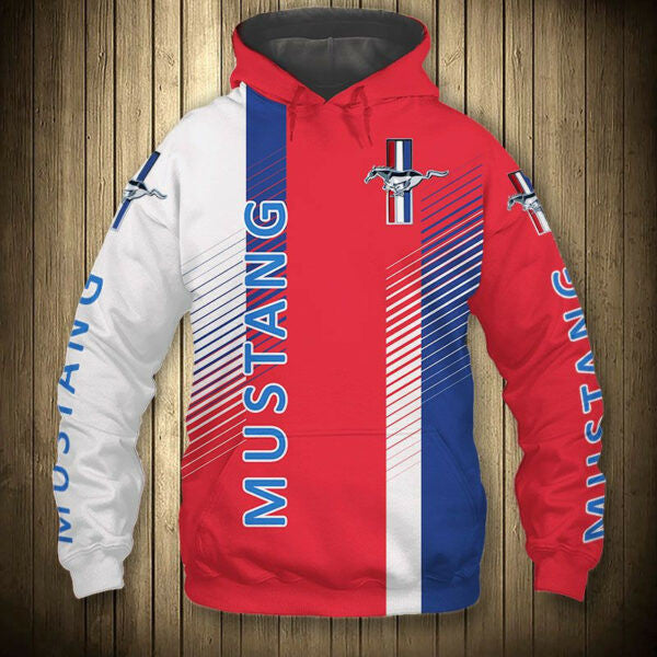 Ford Mustang Sport Car 7k385 Fan Gift Stylist Unisex Cartoon 3d Hoodie Zip Hoodie 1104