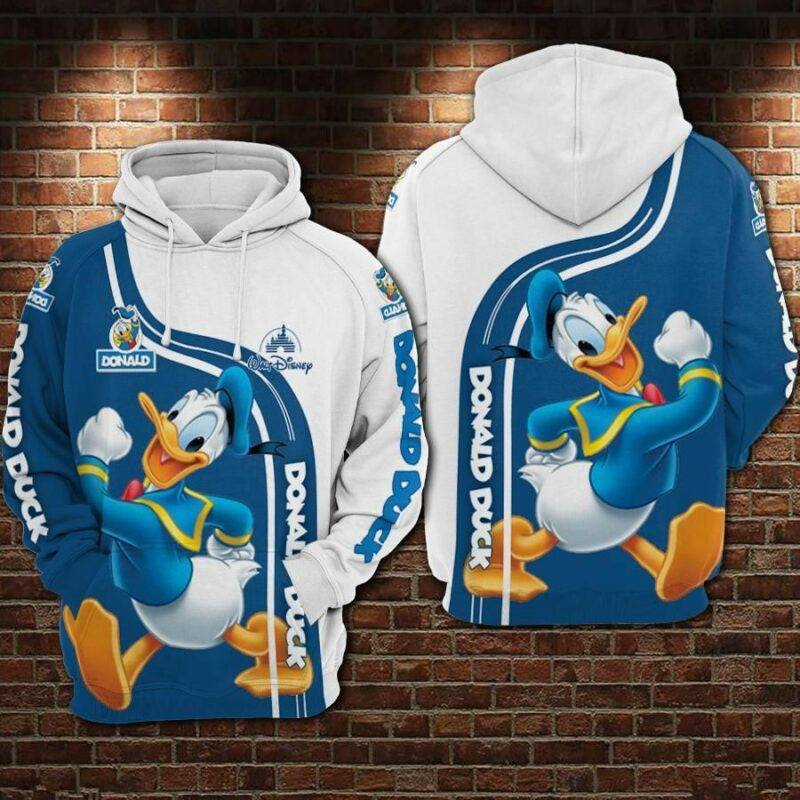 Donald Duck Movies Disney 1 Over Print 3d Hoodie Zip Hoodie