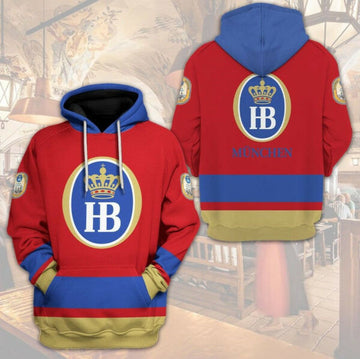 Hb Hofbrau Munchen Beer 3d All Over Print Hoodie 369 1602