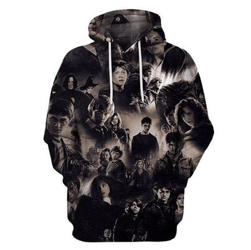 Pull Over Harry Potter B4735 3d Pullover Printed Over Unisex Hoodie