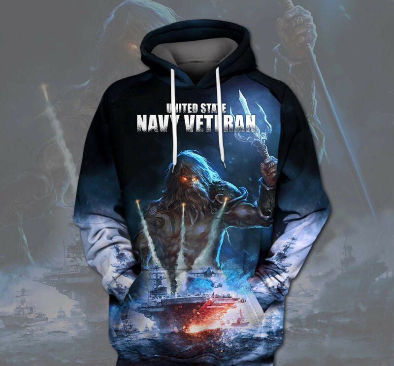 Veteran Hoodie Navy Veteran 3d Hoodie Zip Hoodie