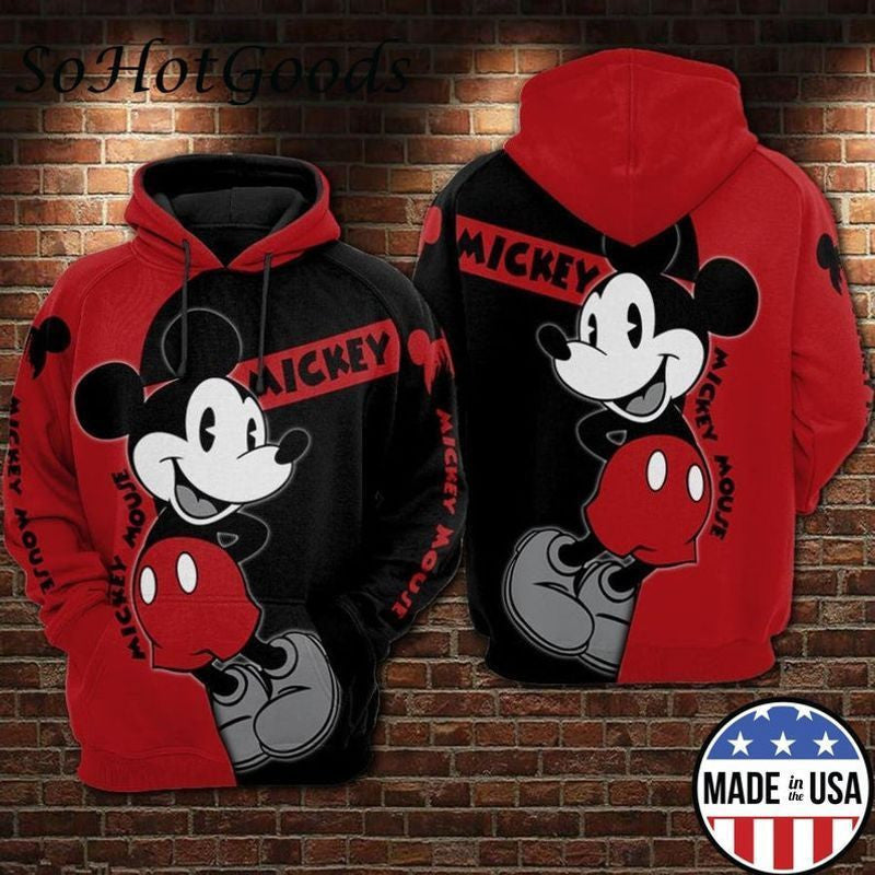Mickey Disney Full Over Printing 3d Hoodie 639