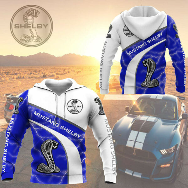 Ford Mustang Shelby Luxury Car 8k206 Fan Gift 3d Zip Hoodie Hoodie Ii0 701