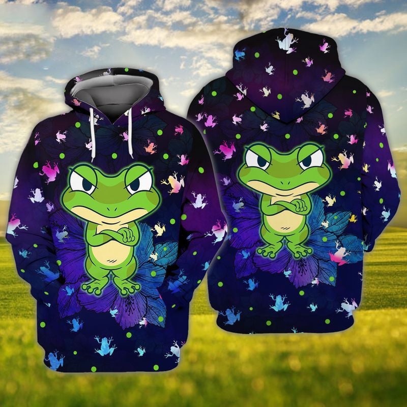Frog Green Cartoon For Christmas For Men And Women 3d Hoodie Zip Hoodie