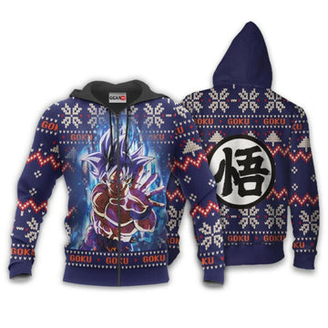 Goku Ultra Instinct Ugly Christmas Dragon Ball Z Anime 1k343 Fan Gift Stylist Unisex Cartoon Graphic Outfits Aop 3d Hoodie, Zip Hoodie 179