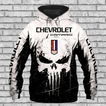 Chevrolet Camaro Skull Racing 3d All Over Print Hoodie 357 649