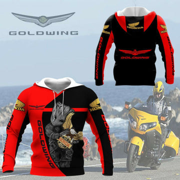 Honda Gold Wing Shirt Fan Gift 195, Stylist Unisex 3d Hoodie Zip Hoodie 51