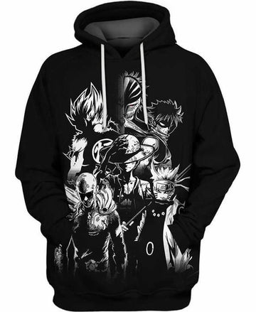 Naruto One Piece Dragon Ball Z Full Printing Hoodie 3d Hoodie