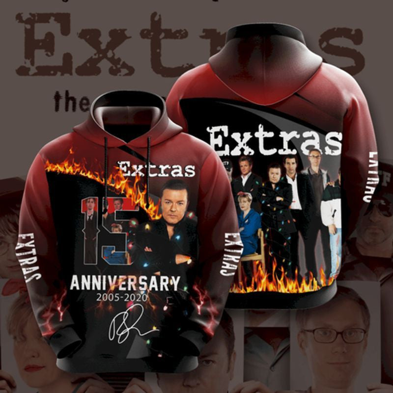 Extras 15 Anniversary 3d Hoodie