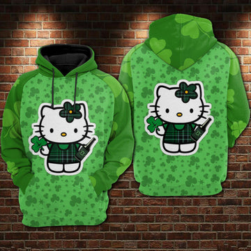 Hello Kitty Patrick's Day 2022 Hoodie Zip Hoodie