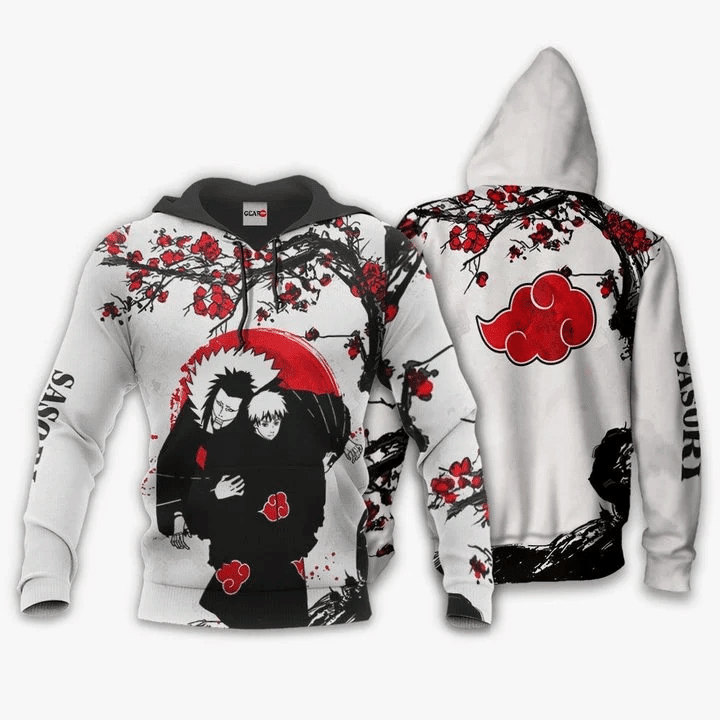 Akatsuki Sasori Anime Manga Naruto For Men And Women 3d Hoodie Zip Hoodie