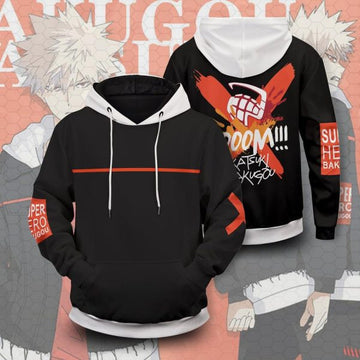 My Hero Academia Boom Katsuki Anime 2k618 Lover Gift ,my Hero Academia All Over Print 3d Hoodie 2259
