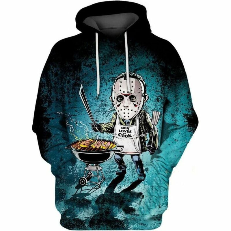 Jason Voorhees Mom Loves The Cook Halloween 3d Hoodie Zip Hoodie