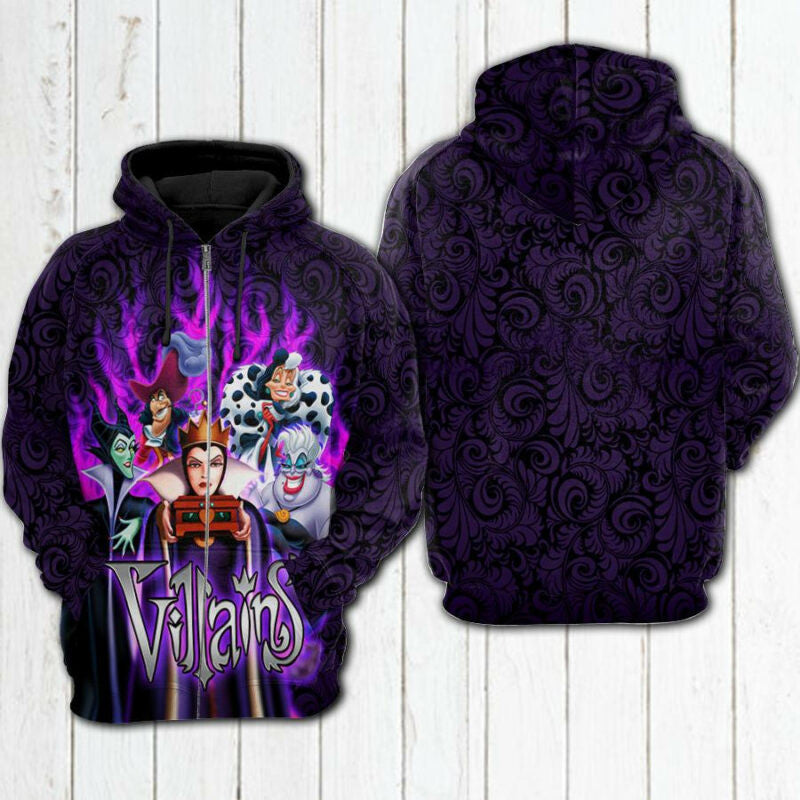 Villains Hoodie Zip Hoodie