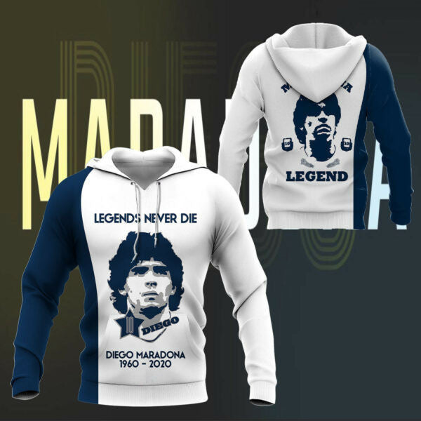 Diego Maradona Shirt Fan Gift 331, Stylist Unisex 3d Hoodie Zip Hoodie 1494