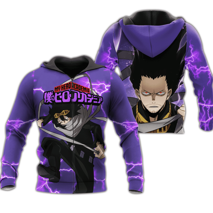 Shouta Aizawa Anime Manga My Hero Academia For Men And Women 3d Hoodie Zip Hoodie