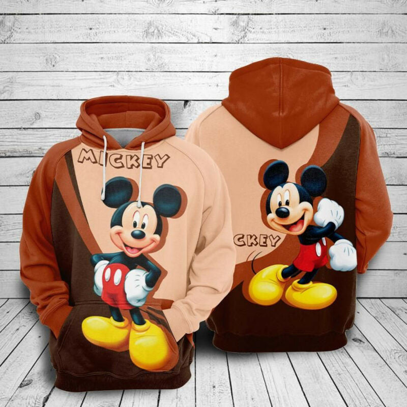 Mickey Mouse Movies Disney 10 Over Print 3d Hoodie Zip Hoodie