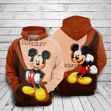 Mickey Mouse Movies Disney 10 Over Print 3d Hoodie Zip Hoodie