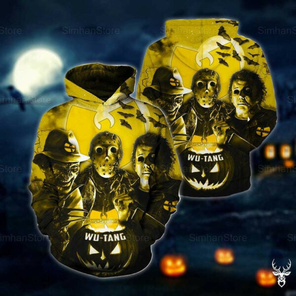 Wu Tang Clan Hip Hop ,wu Tang Clan Halloween Movies 2k709 Fan Gift Stylist Unisex Cartoon 3d Hoodie Zip Hoodie 2636