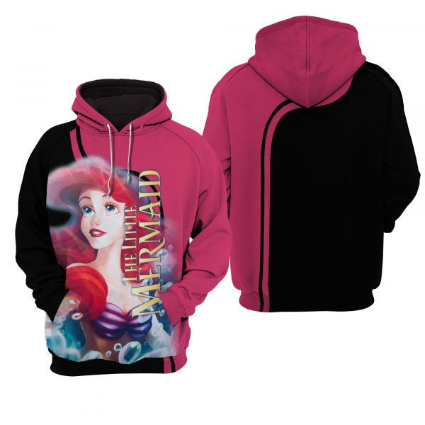 Ariel Princess The Little Mermaid Disney Cartoon 2k739 Lover Gift ,ariel Disney All Over Print 3d Hoodie 1256